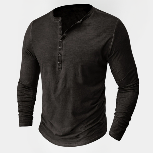 Micah | Cotton Henley Shirt