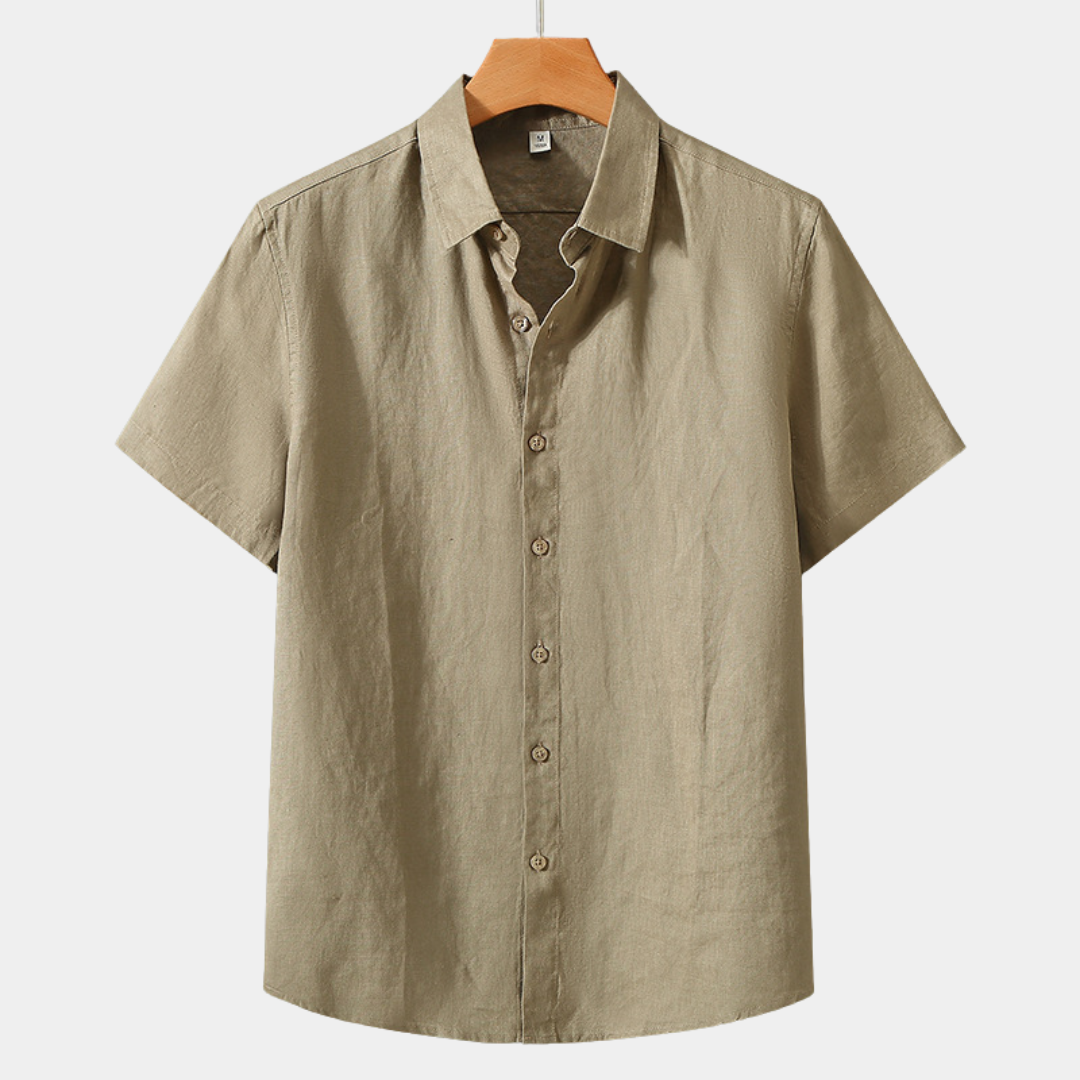 Finn | Classic Linen Short Sleeve Shirt