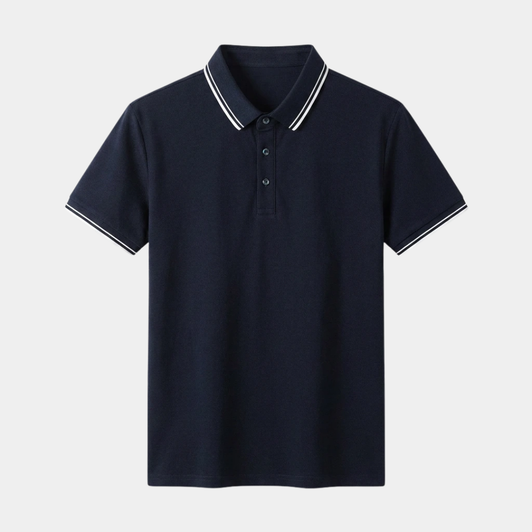 Lachlan | Heritage Cotton Contrast Polo Shirt