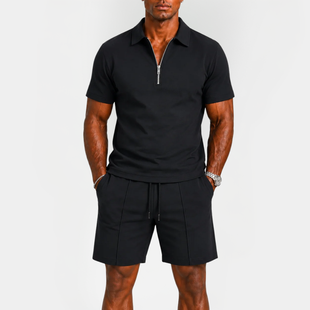 Blake | Zip Polo Summer Set
