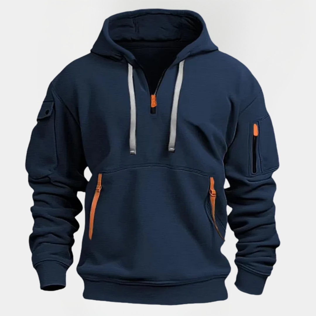 Duncan | Utility Half-Zip Hoodie