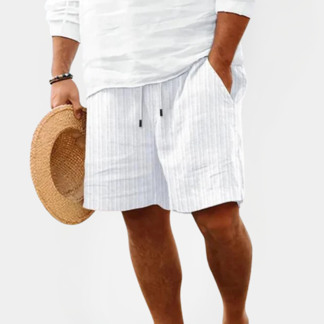 Silas | Striped Drawstring Shorts