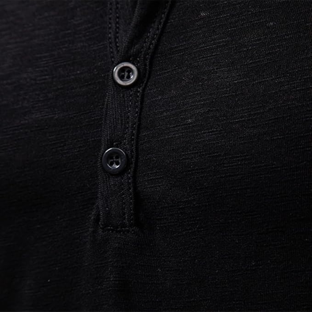 Spencer | Long Sleeve Henley Shirt