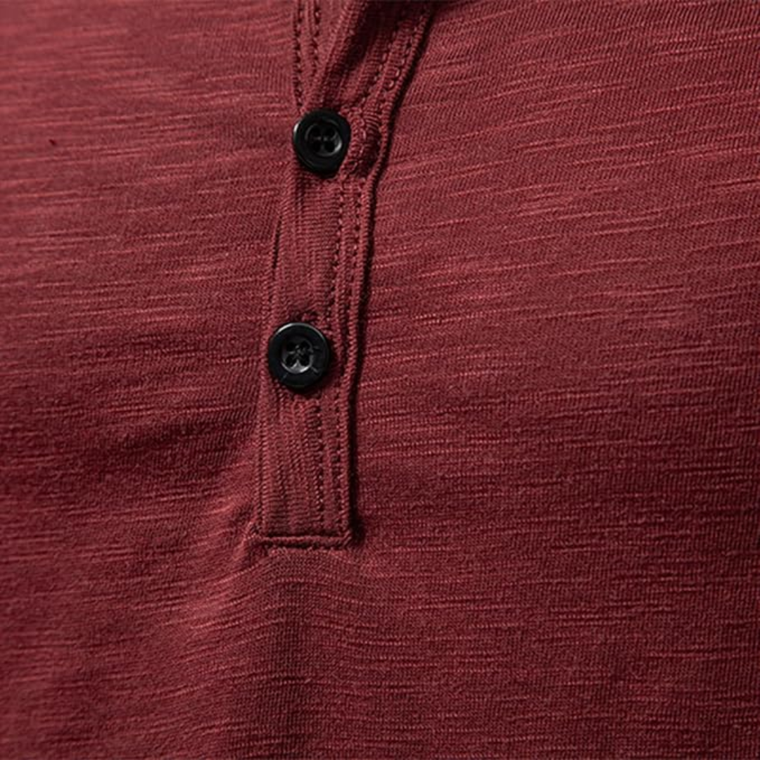 Spencer | Long Sleeve Henley Shirt