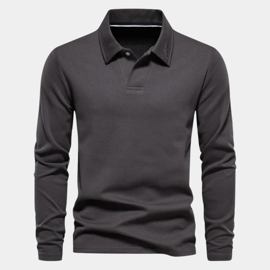 Logan | Piqué Long Sleeve Polo Shirt