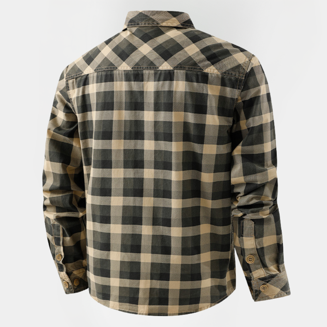 Lawrence | Checked Cotton Overshirt