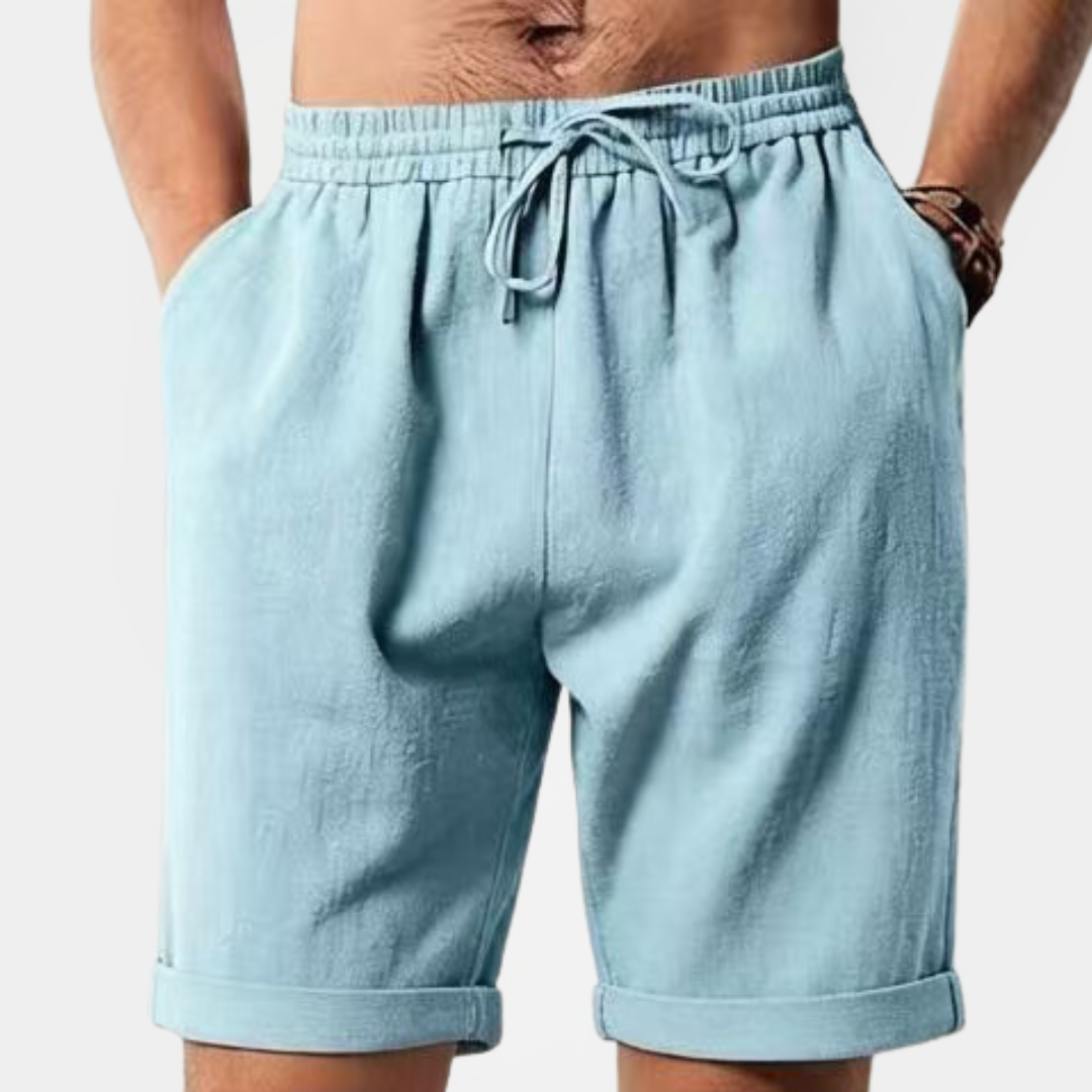 Kieran | Linen Drawstring Shorts