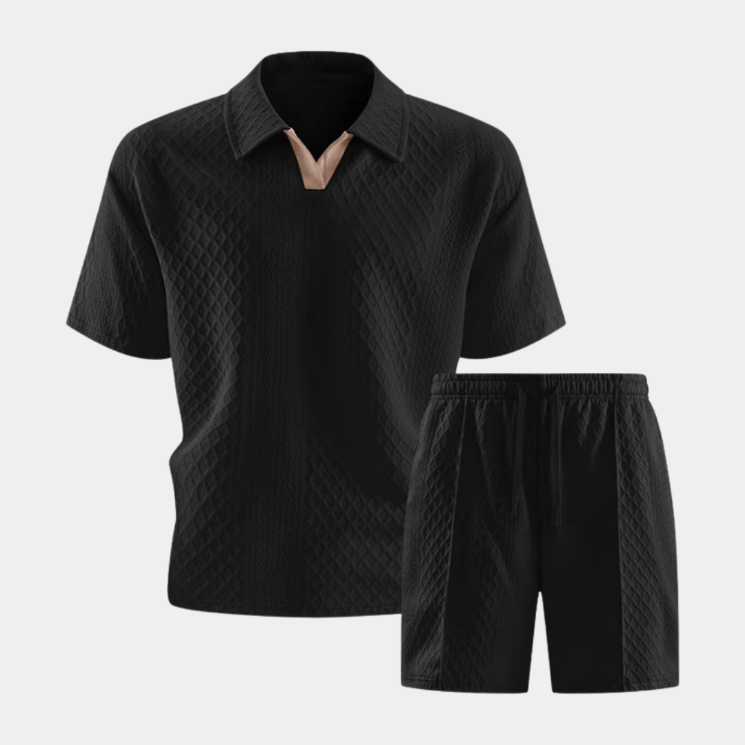 Mason | Buttonless Polo Summer Set