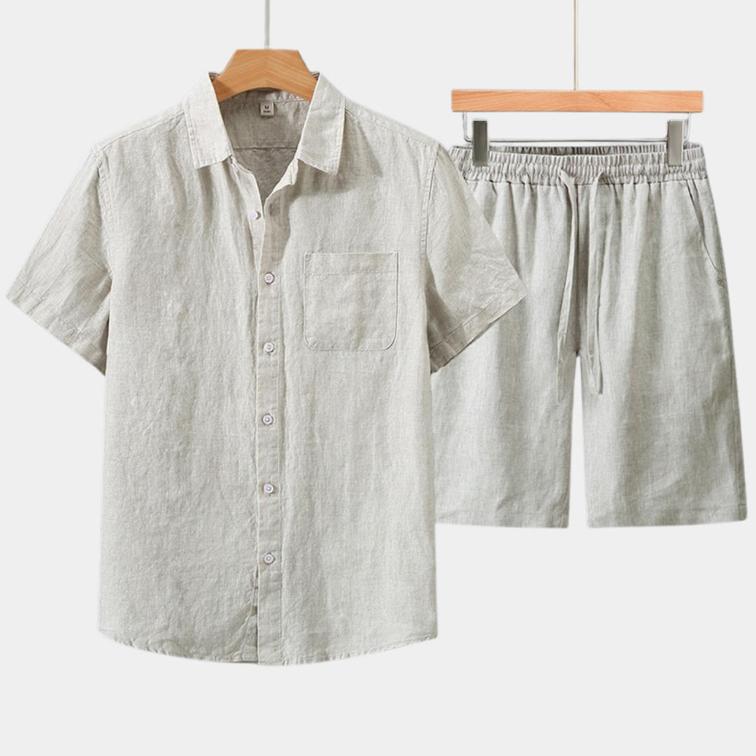 Luca | Linen Short Summer Set