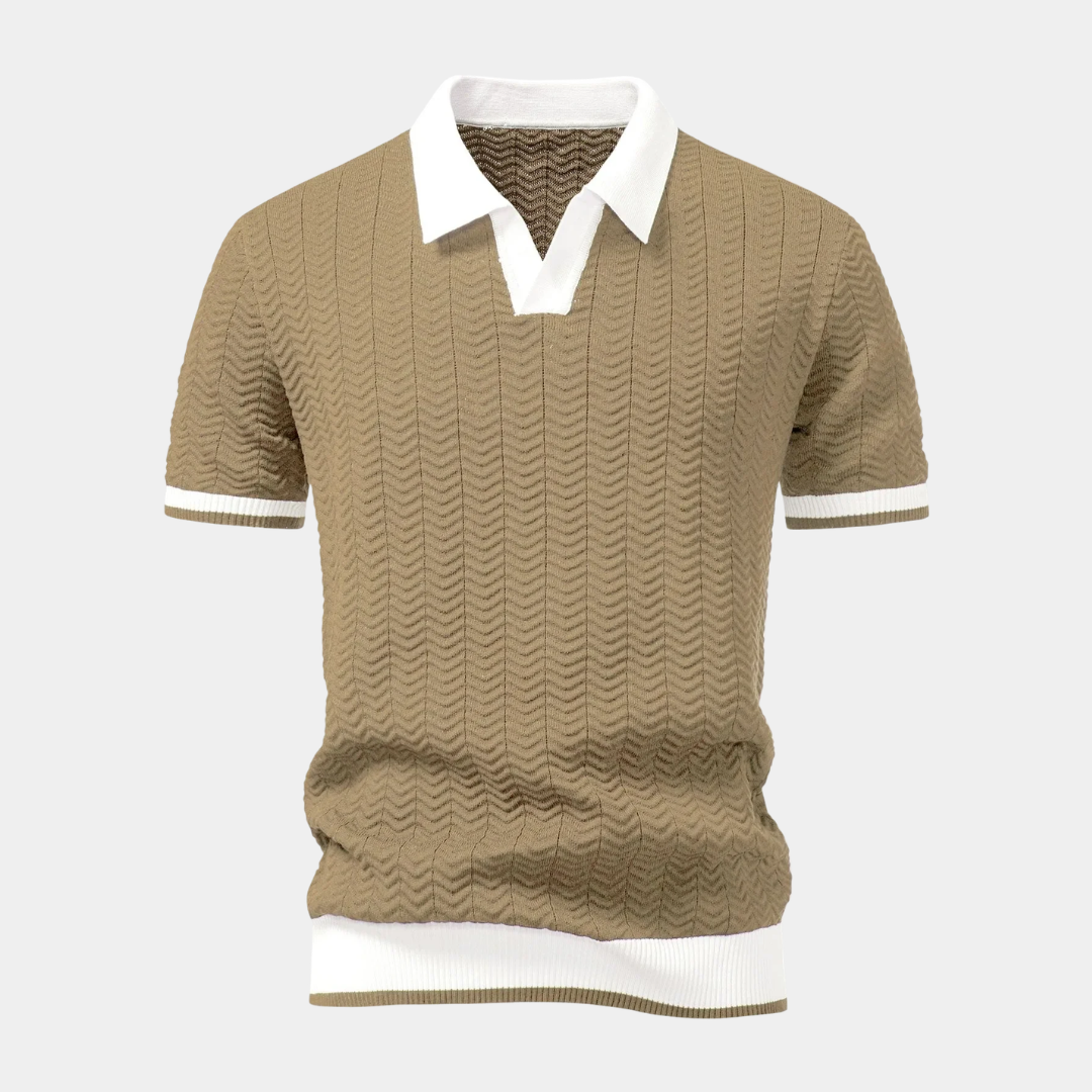 Elliot | Buttonless Short Sleeve Polo Shirt