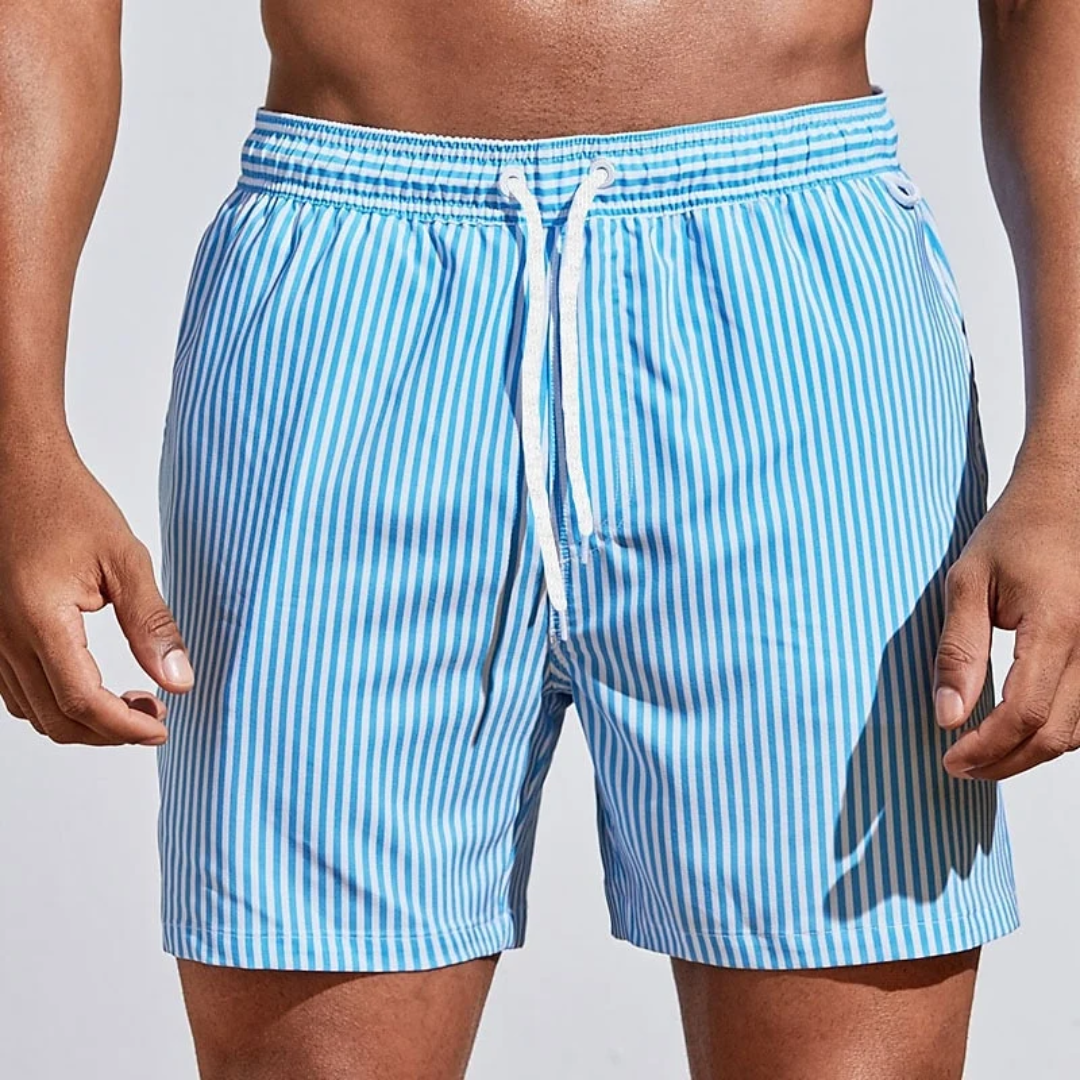 Spencer | Striped Swim Shorts