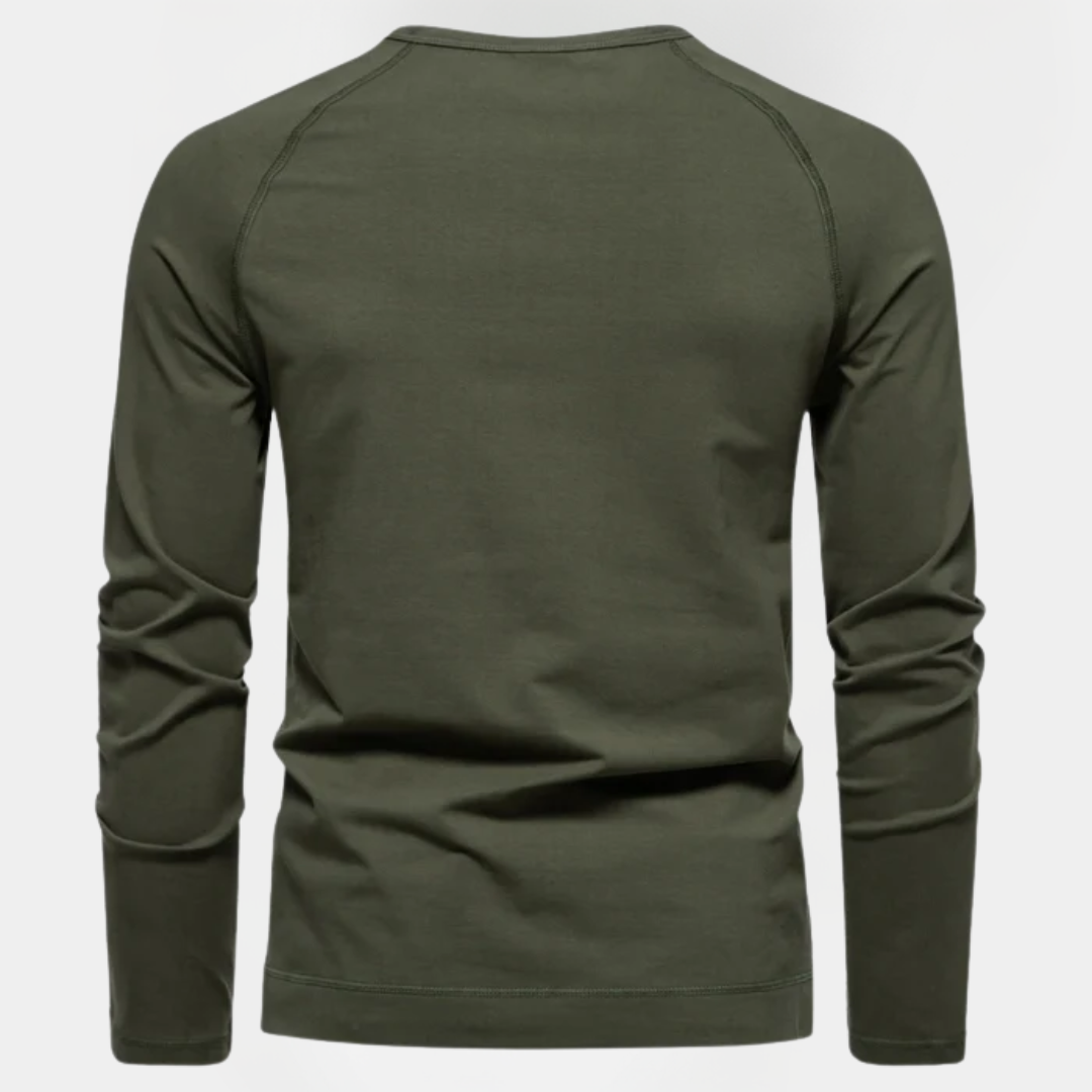 Adrian | Cotton Long Sleeve Henley