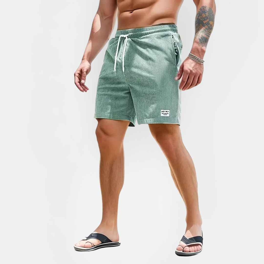 Elliot | Ribbed Drawstring Shorts