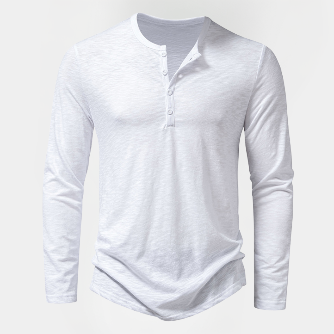 Spencer | Long Sleeve Henley Shirt