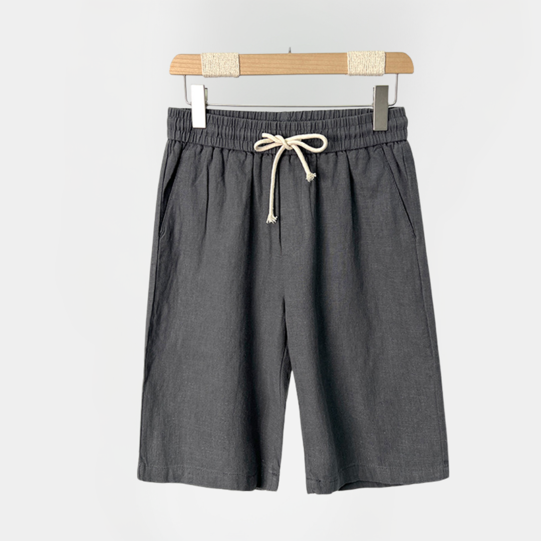 Harvey | Linen Blend Drawstring Shorts