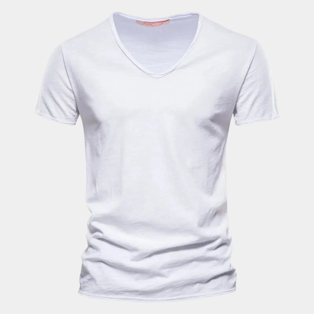 Ethan | Classic Cotton V-Neck T-Shirt