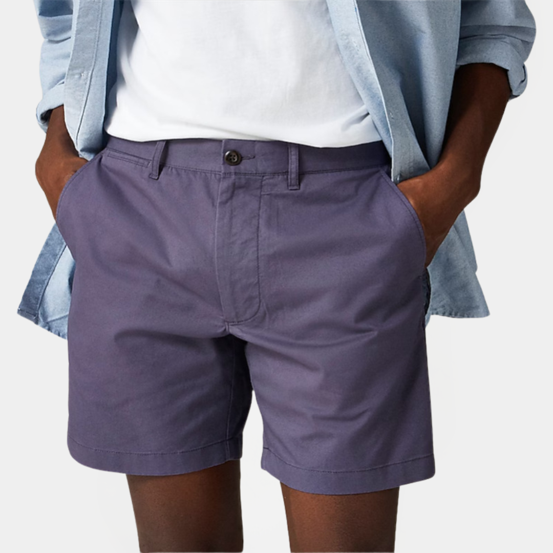 Marcus | Cotton Blend Chino Shorts
