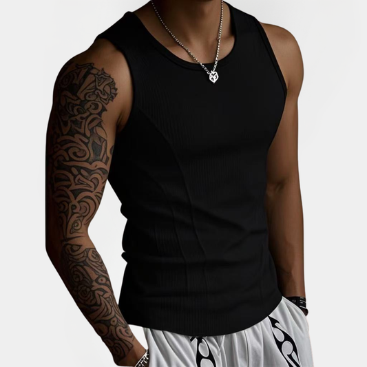 Zane | Fitted Ribbed Singlet