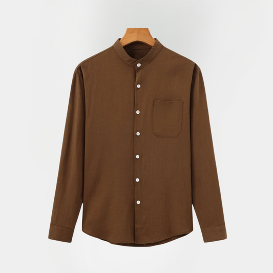 Rowan | Band Collar Shirt