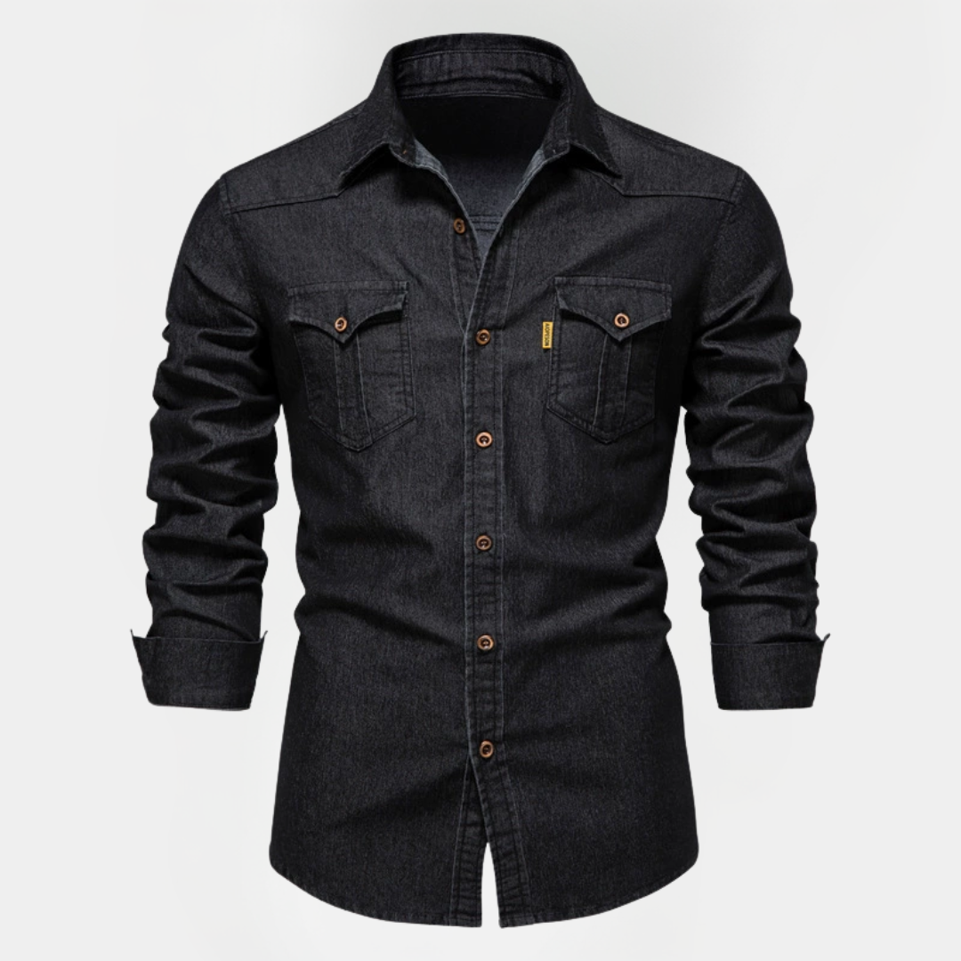 Tobias | Cotton Denim Shirt