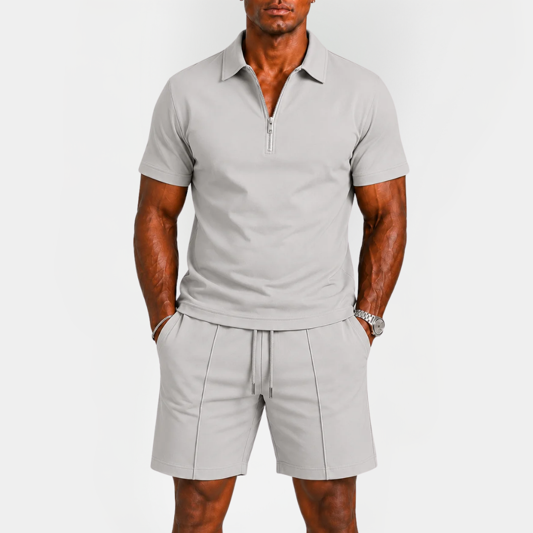 Blake | Zip Polo Summer Set