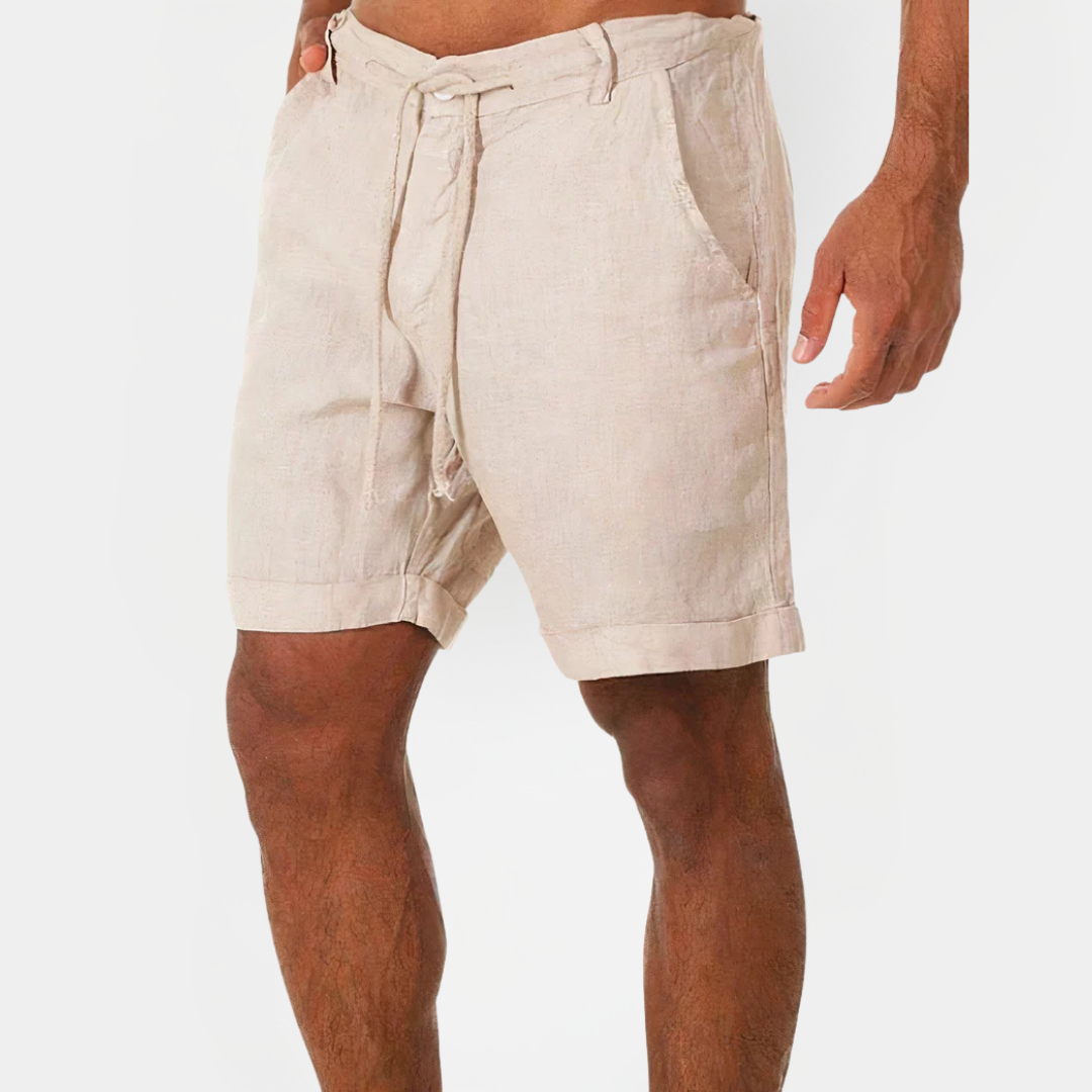 Tristan | Cotton Drawstring Shorts