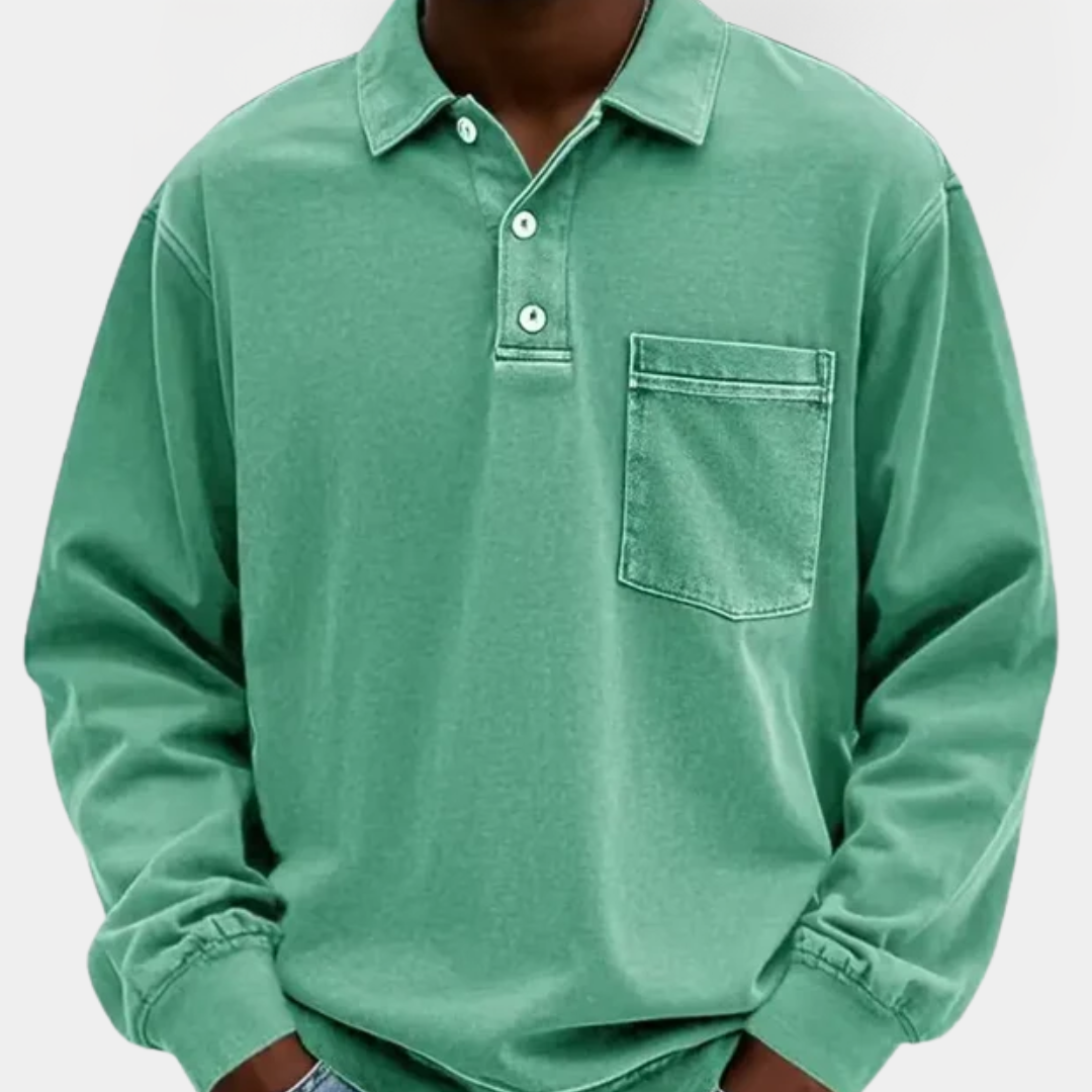 Quentin | Long Sleeve Polo Shirt