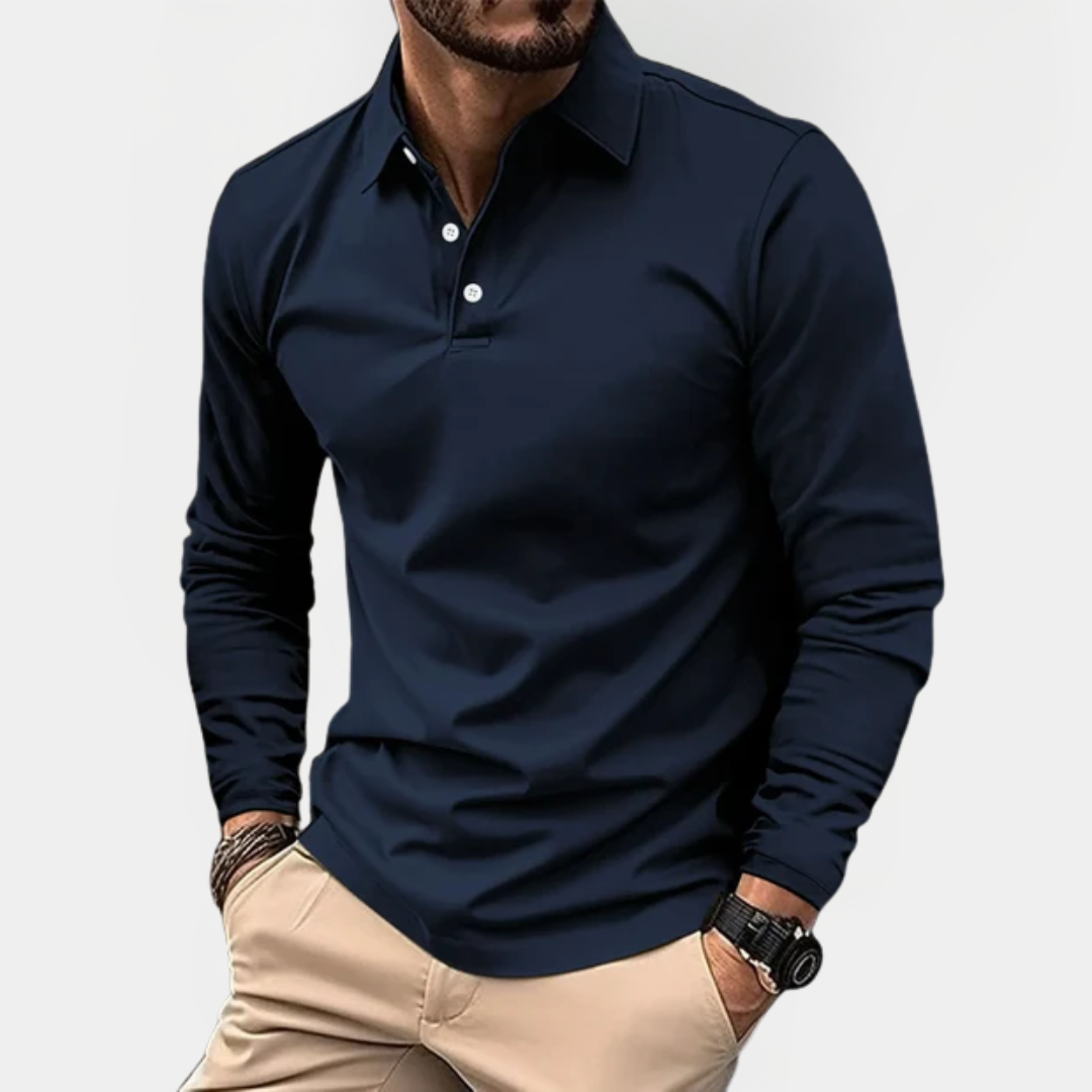 Beckett | Long Sleeve Polo Shirt