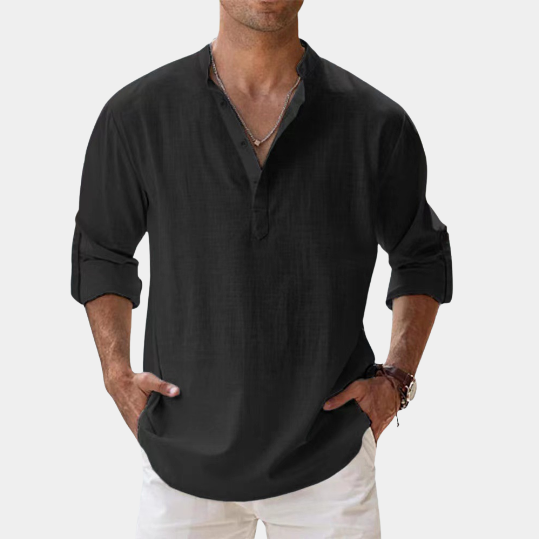Oliver | Cotton Grandad Shirt