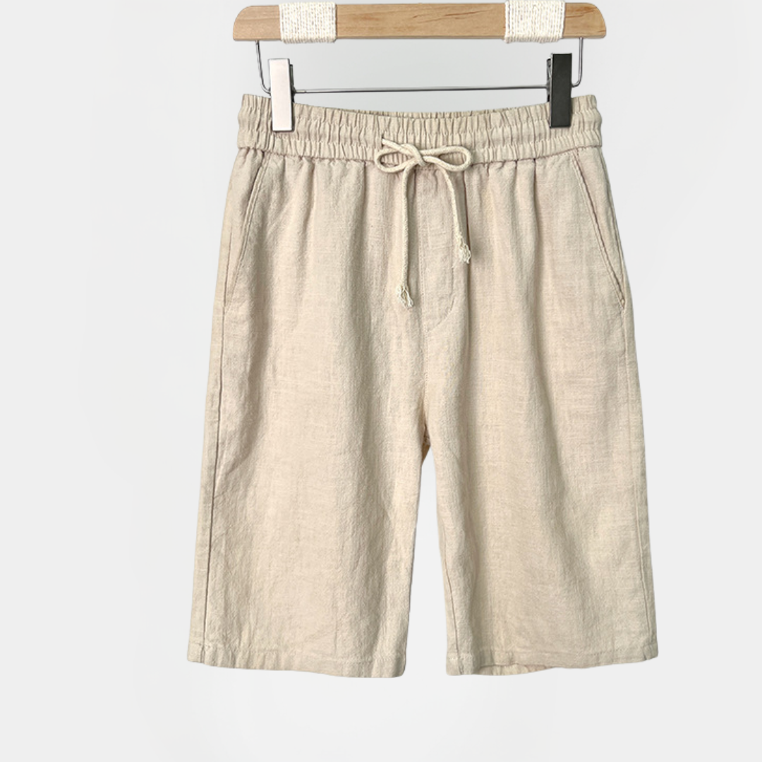 Harvey | Linen Blend Drawstring Shorts