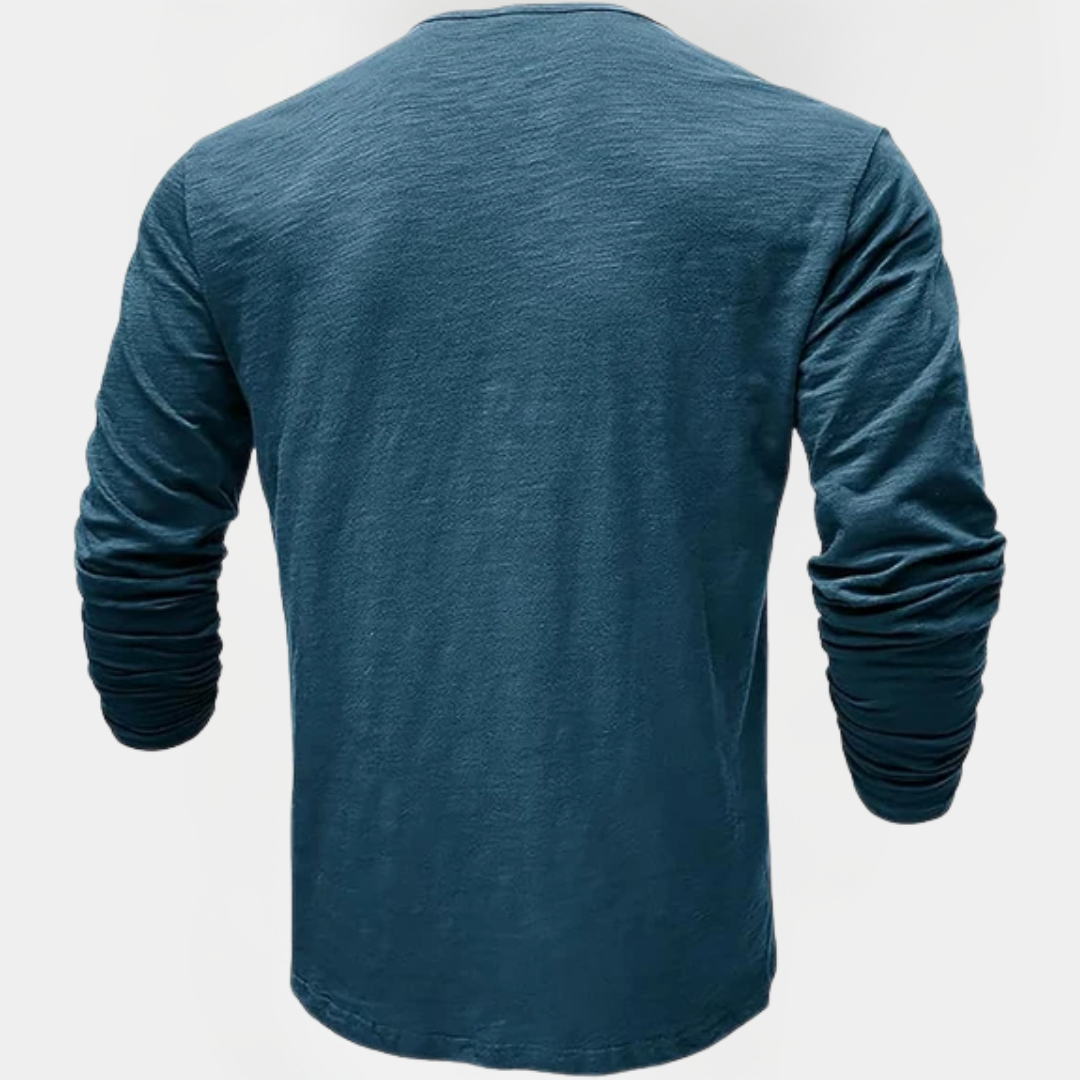 Roland | Long Sleeve Henley Shirt