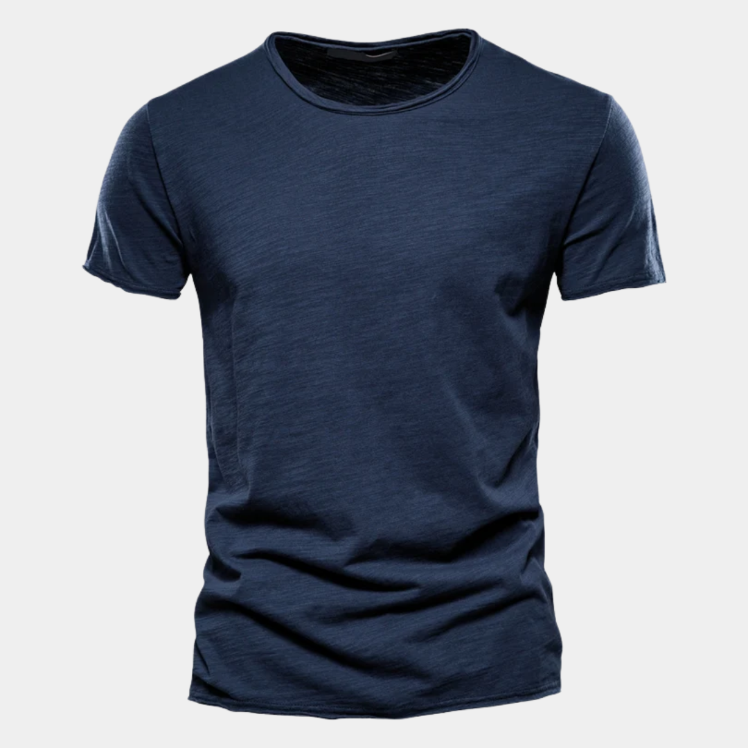 Ethan | Classic Cotton Crew Neck T-Shirt