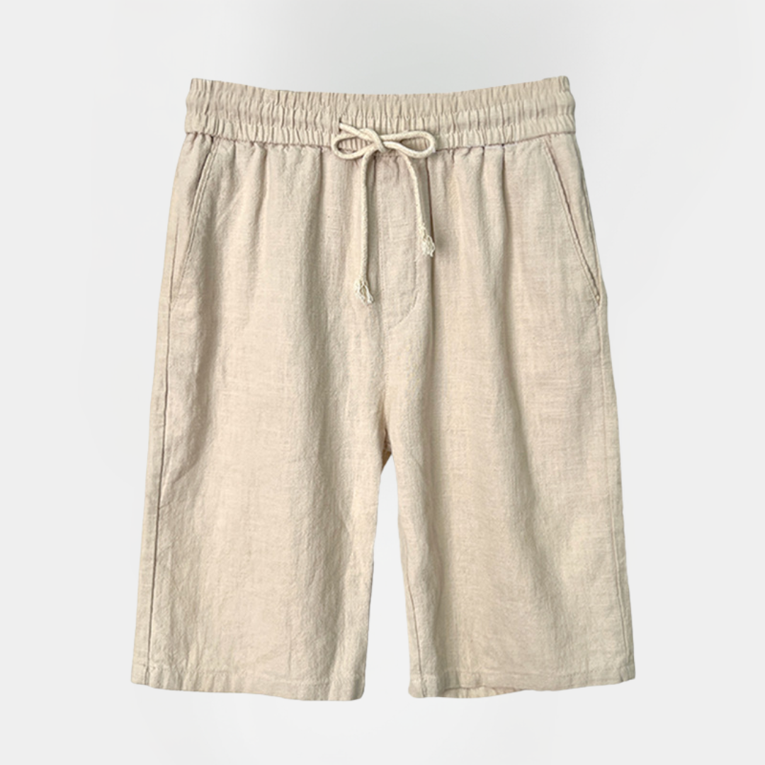 Harvey | Linen Blend Drawstring Shorts