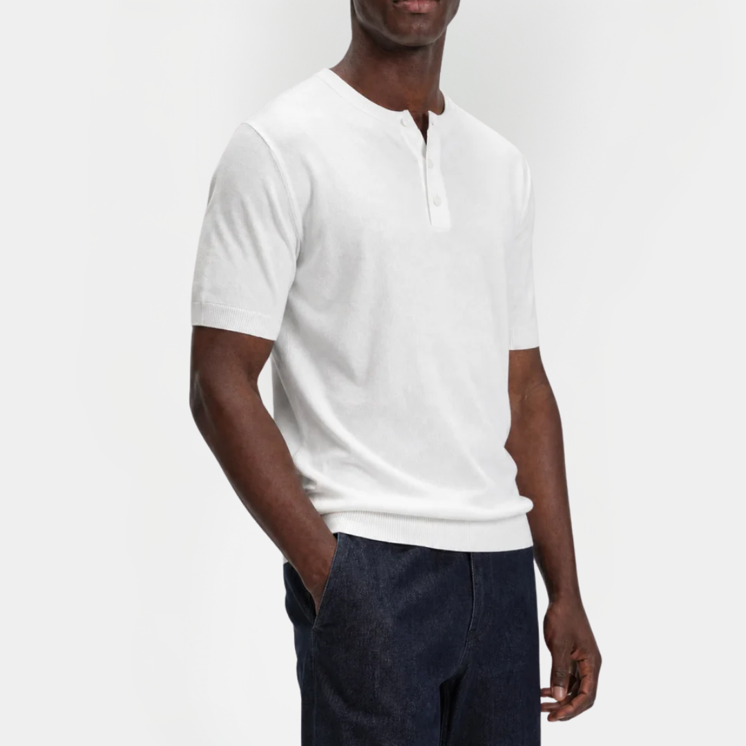 Miles | Short Sleeve Henley T-Shirt