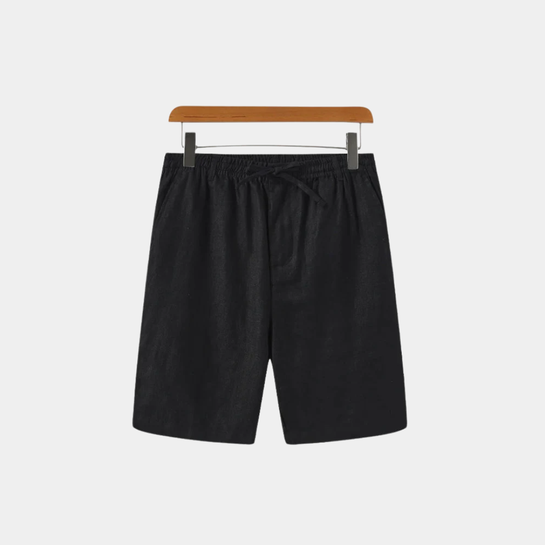 Hudson | Linen Drawstring Bermuda Shorts
