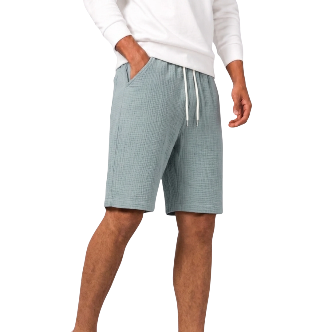 Theo | Textured Bermuda Shorts