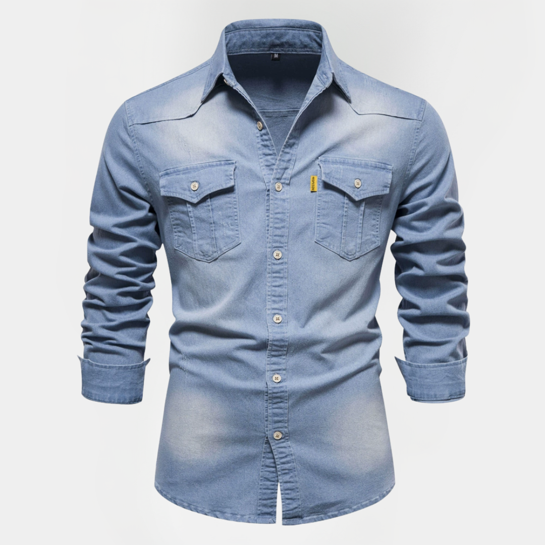 Tobias | Cotton Denim Shirt