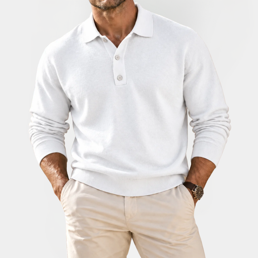 Cedric | Classic Long Sleeve Polo Shirt