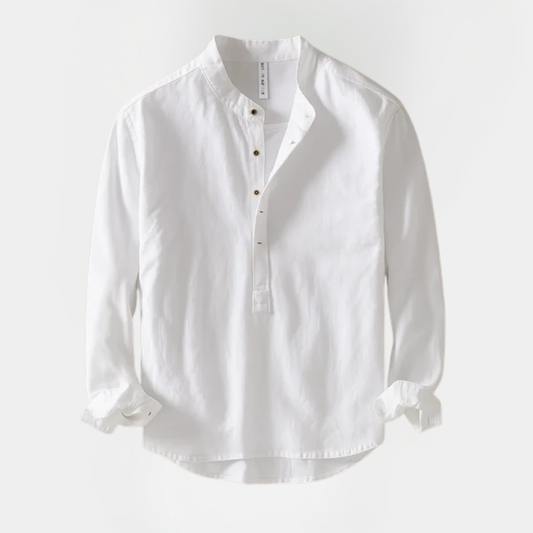 Elias | Long Sleeve Henley Shirt