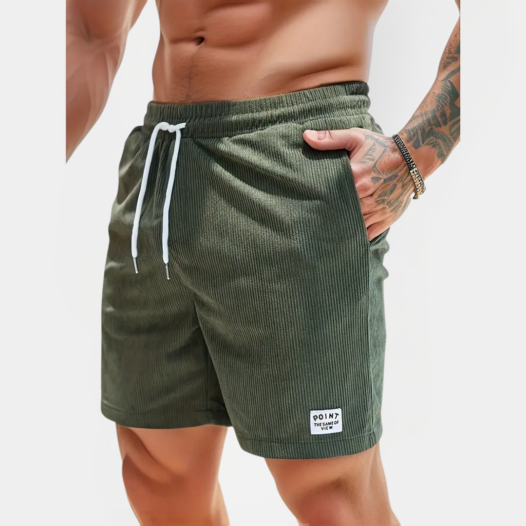 Elliot | Ribbed Drawstring Shorts