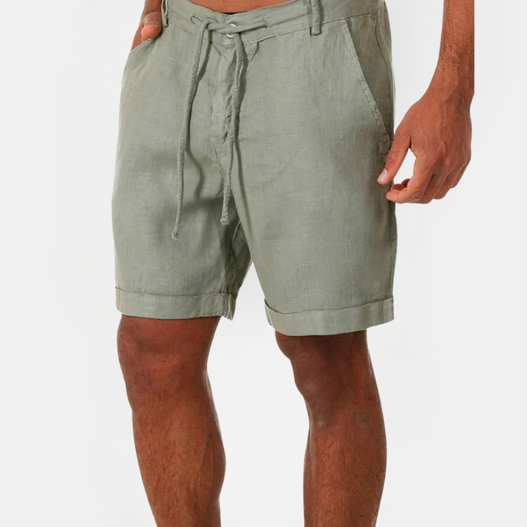 Tristan | Cotton Drawstring Shorts