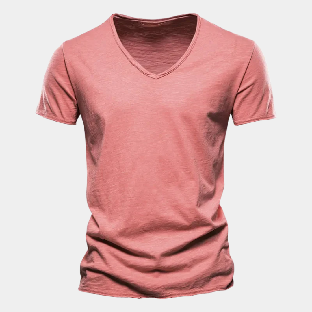Ethan | Classic Cotton V-Neck T-Shirt