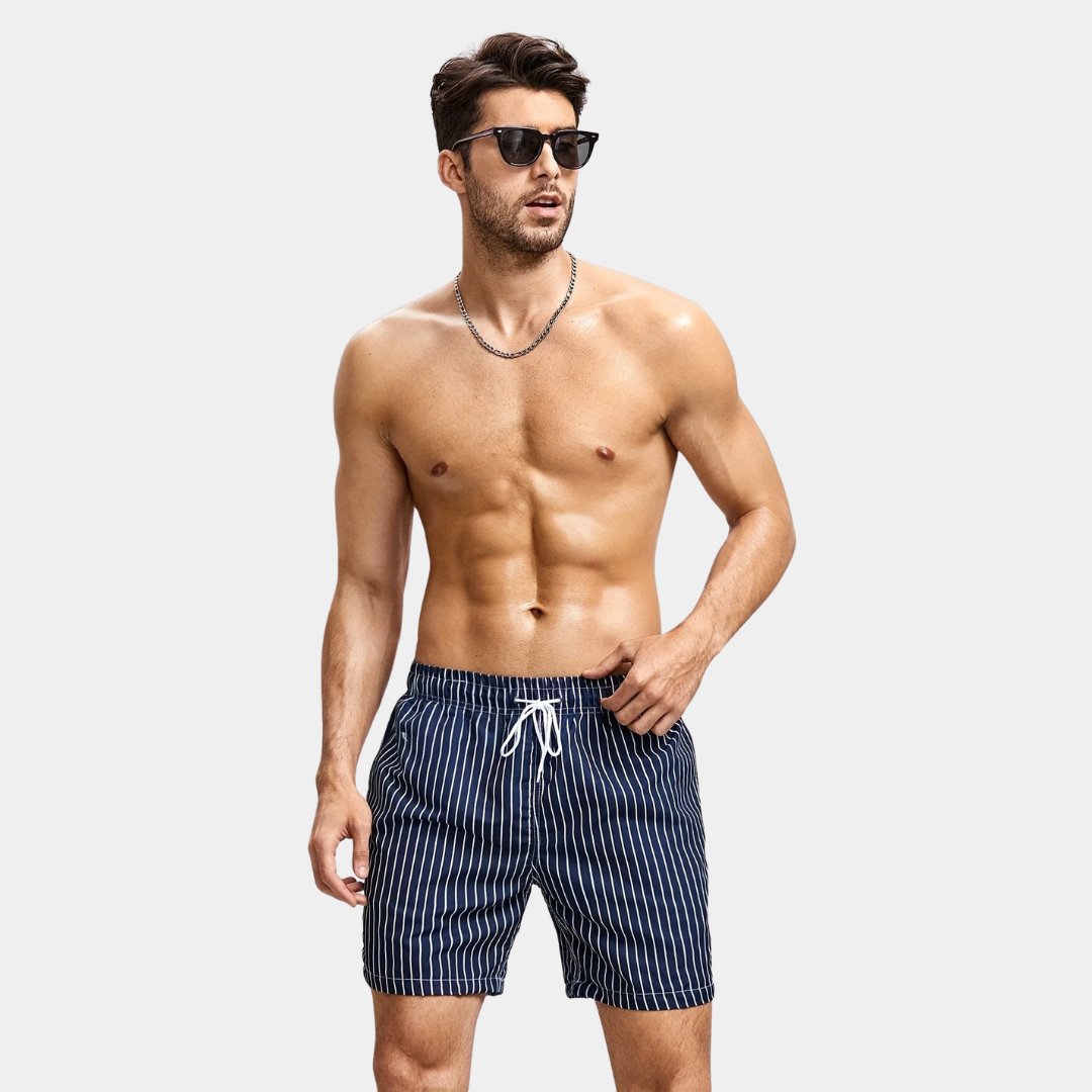 Preston | Striped Swim Shorts