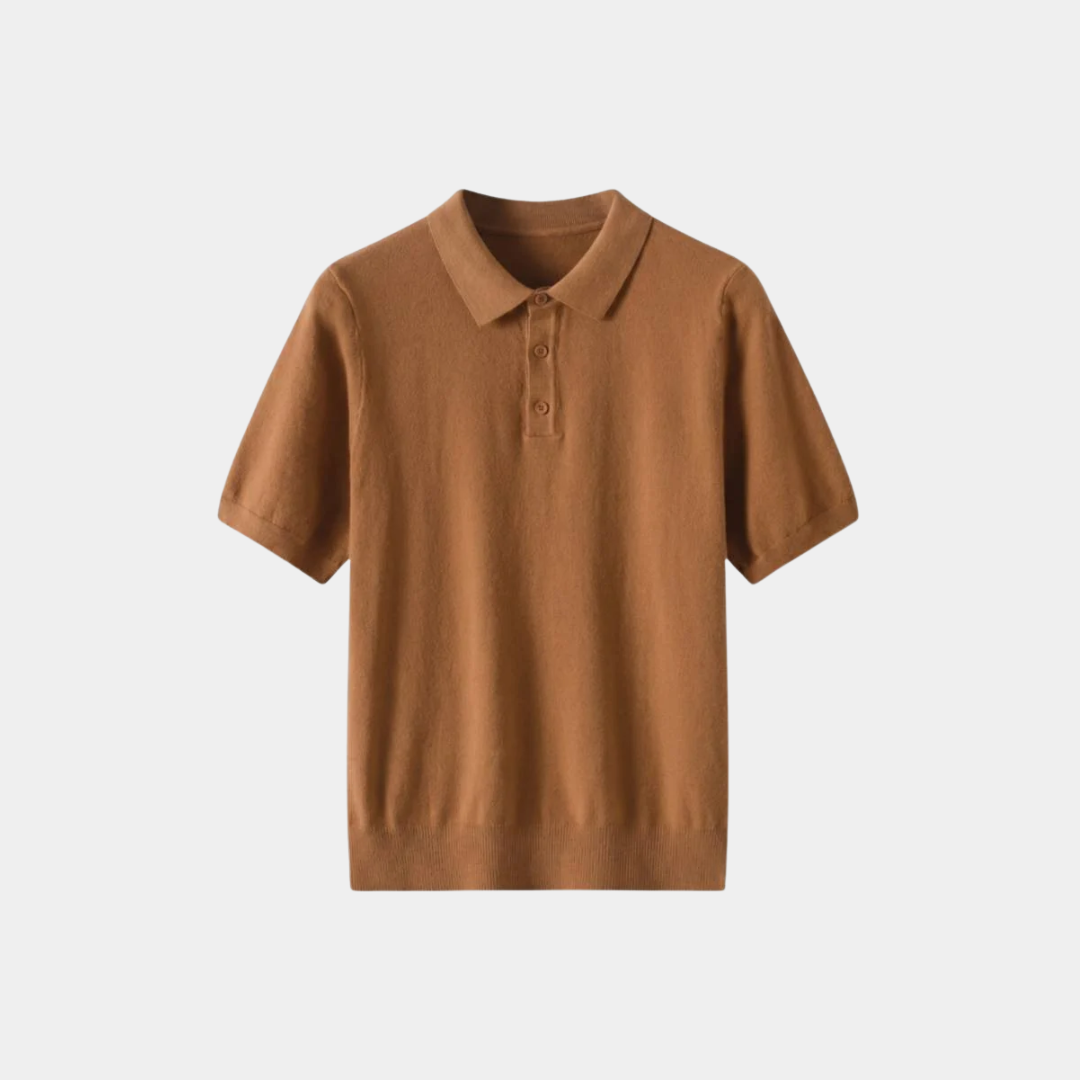 Asher | Fine Knit Polo Shirt