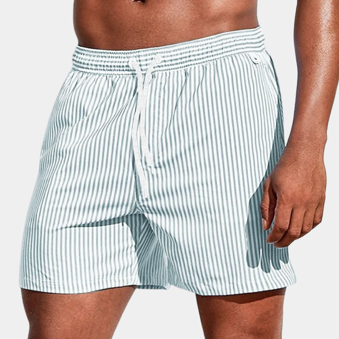 Spencer | Striped Swim Shorts