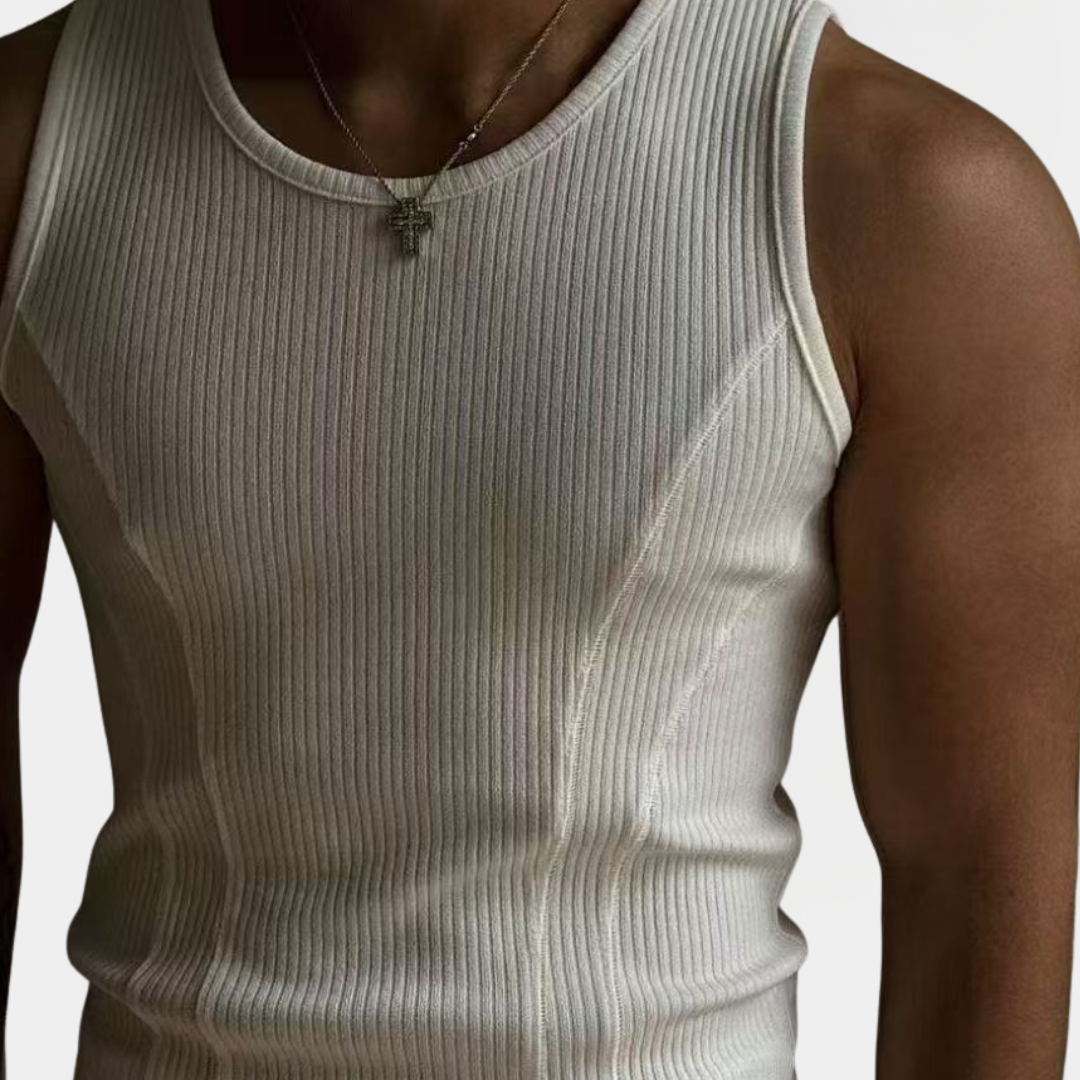 Zane | Fitted Ribbed Singlet