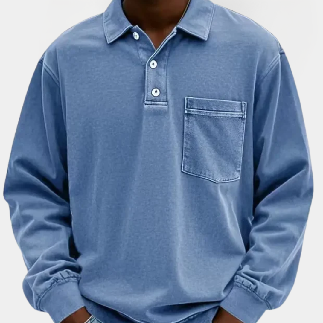 Quentin | Long Sleeve Polo Shirt