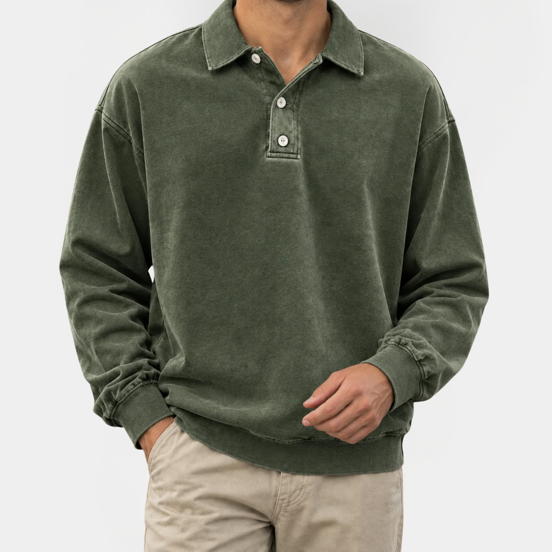 Marshall | Long Sleeve Polo Shirt