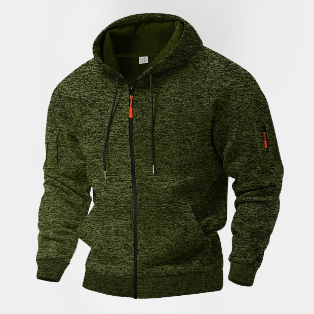 Colton | Textured Zip Hoodie