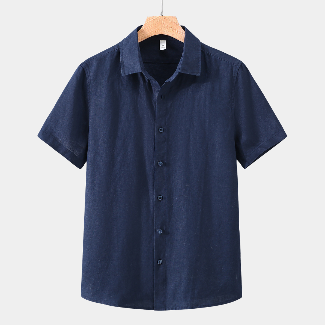 Finn | Classic Linen Short Sleeve Shirt